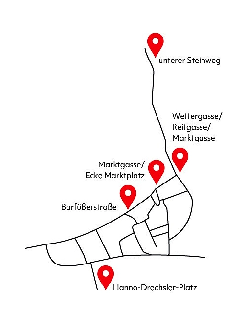 Abbildung Standorte&nbsp;&copy;&nbsp;Universitätsstadt Marburg