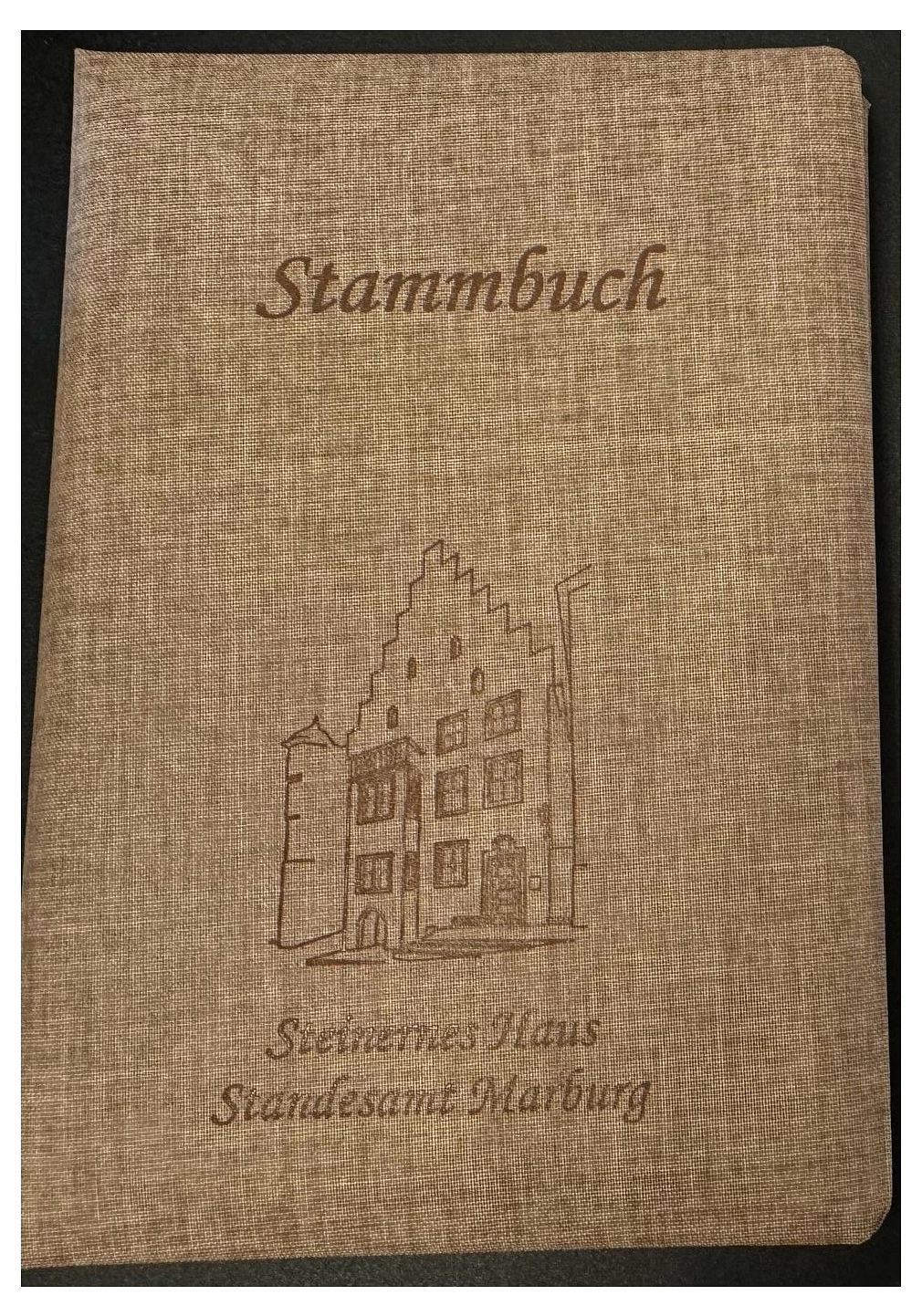 Steinernes Haus Leinen karamell 34,00 Euro