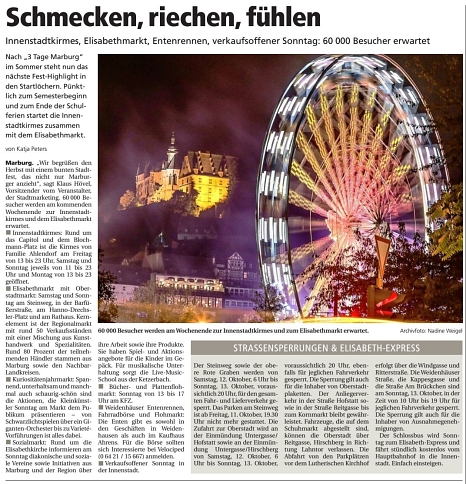 . © Oberhessische Presse, Ausgabe vom 07.10.2019
