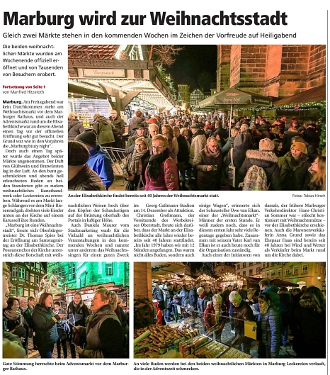 . © Oberhessische Presse, Ausgabe vom 02.12.2019