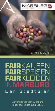 Titelbild Marburger Fairer Stadtplan, Auflage 2 von 2018 © Universitätsstadt Marburg