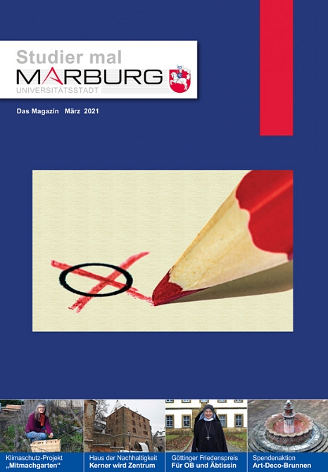 Die neue Märzausgabe von "Studier mal Marburg" ist da. © Universitätsstadt Marburg