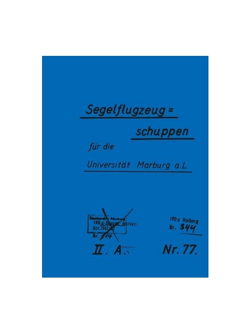 Umschlag Bauantrag Flugzeug schuppen&nbsp;&copy;&nbsp;Bernd Weimer