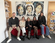 Abgebildete Personen von links: Leonard Meyer, Julia Nonn, Nadine Kümmel, Elisa Walke & Teja Celik © Oberstadtbüro