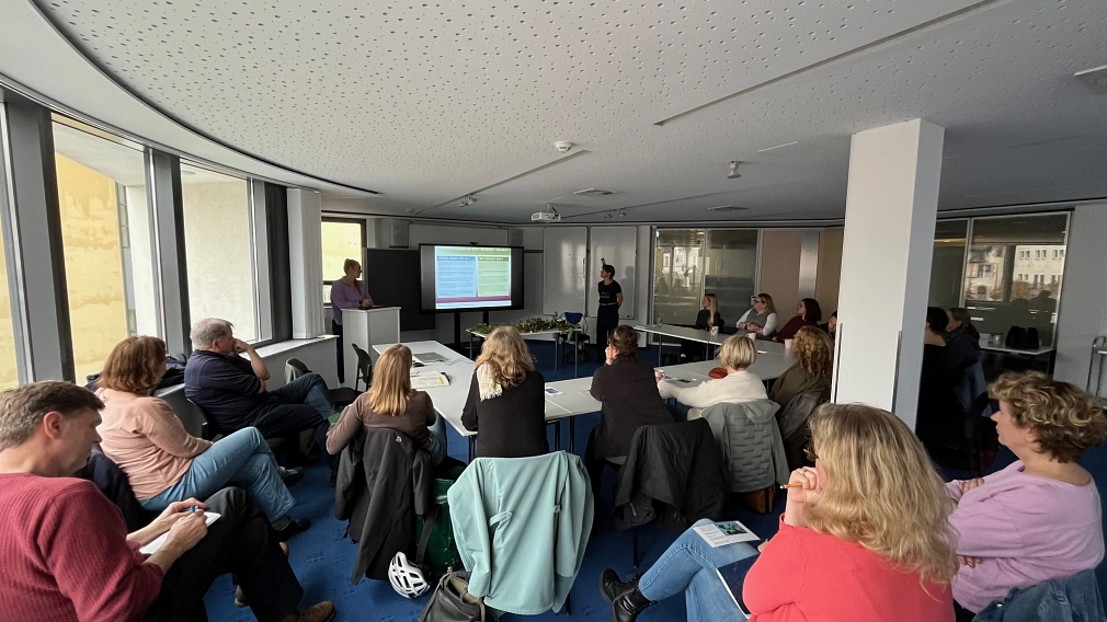 Veranstaltung Pflanzen in der Kindergärten,
Publikum im Veranstaltungsraum&nbsp;&copy;&nbsp;Universitätsstadt Marburg, FD Stadtgrün, Carsten Christian