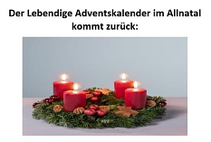 Vorankündigung:Der lebendige Adventskalender im Allnatal © Heinz-Konrad Debus