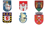 Wappen der Partnerstädte © Universitätsstadt Marburg