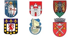 Wappen der Partnerstädte