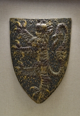 Wappenschild des ersten hessischen Landgrafen Heinrichs I. © Kronenberg